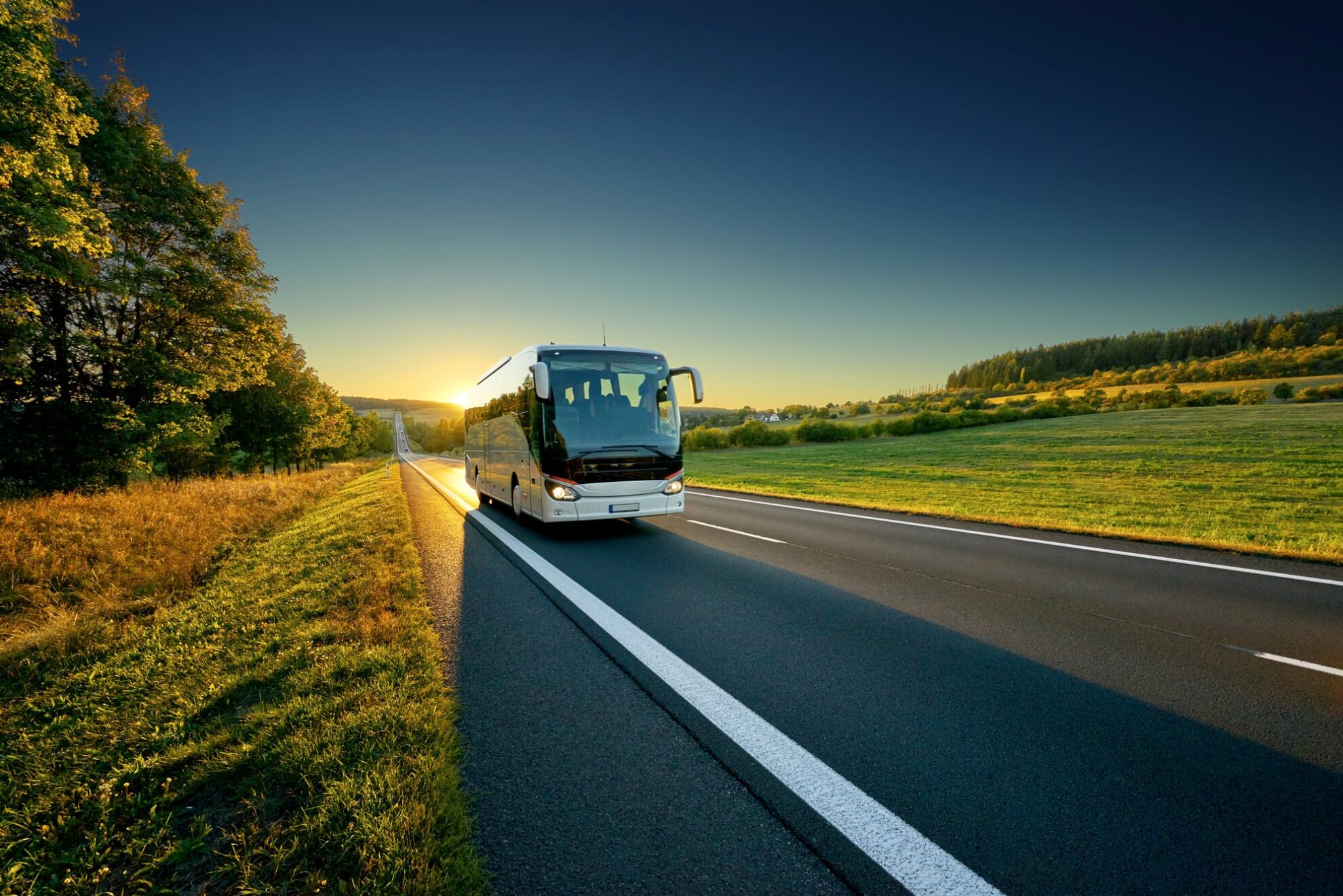 Umwelt schützen und Reisebus fahren!