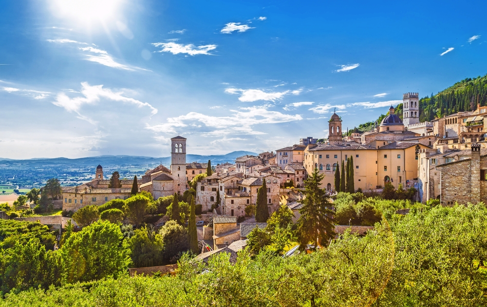 historische Stadt von Assisi in Umbrien