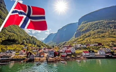 Fischerdorf Undredal am Aurlandsfjord