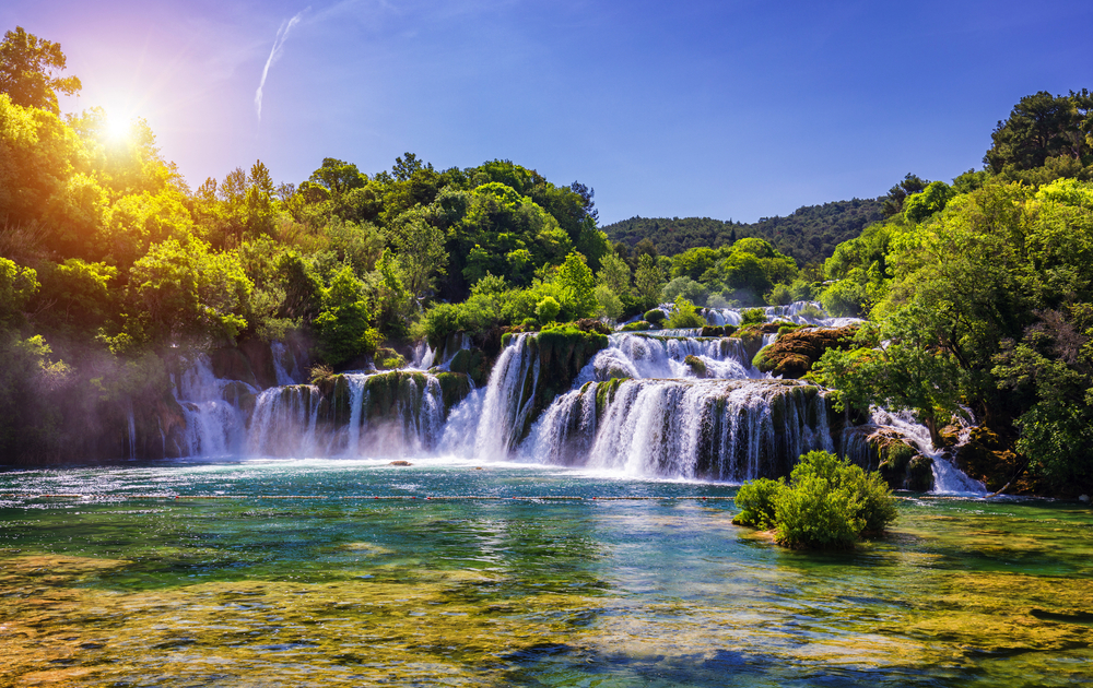 Skradinski Buk Wasserfall im Krka Nationalpark