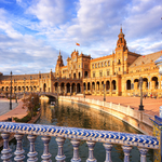 Plaza de España in Sevilla, Spanien