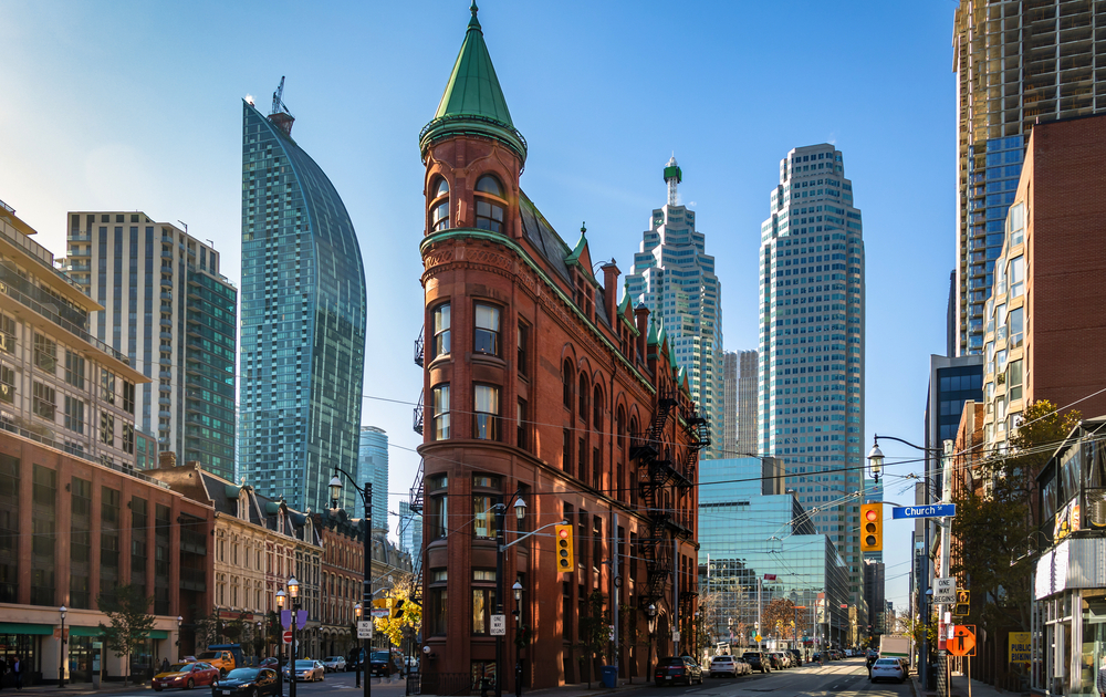 Gooderham oder Flatiron Building in der Innenstadt von Toronto