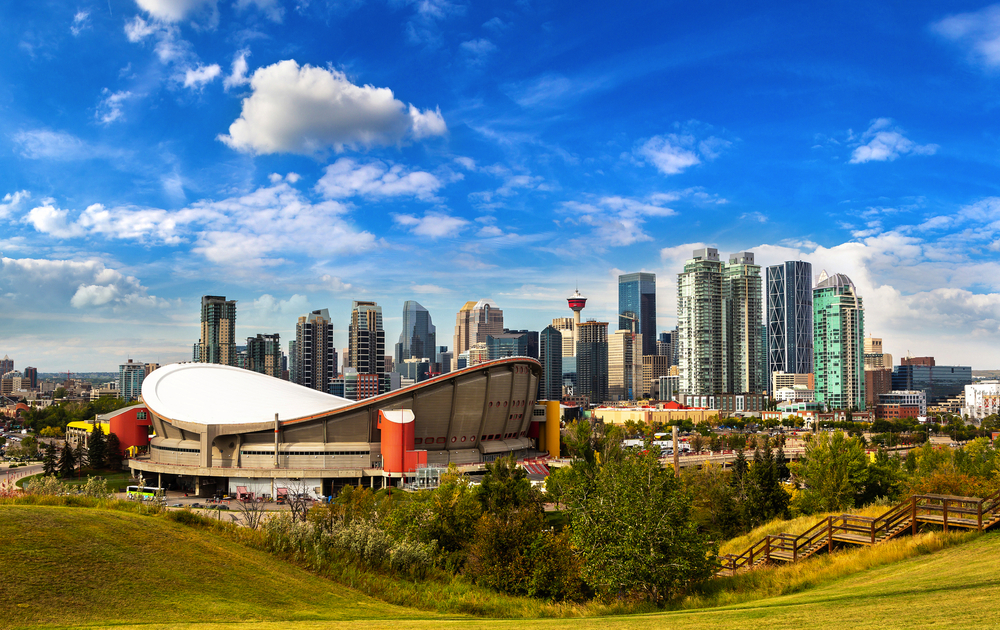 Calgary an einem sonnigen Tag