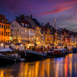 Winter im Nyhavn-Viertels in Kopenhagen