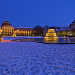 Kurhaus in Wiesbaden zur Weihnachtszeit, Deutschland