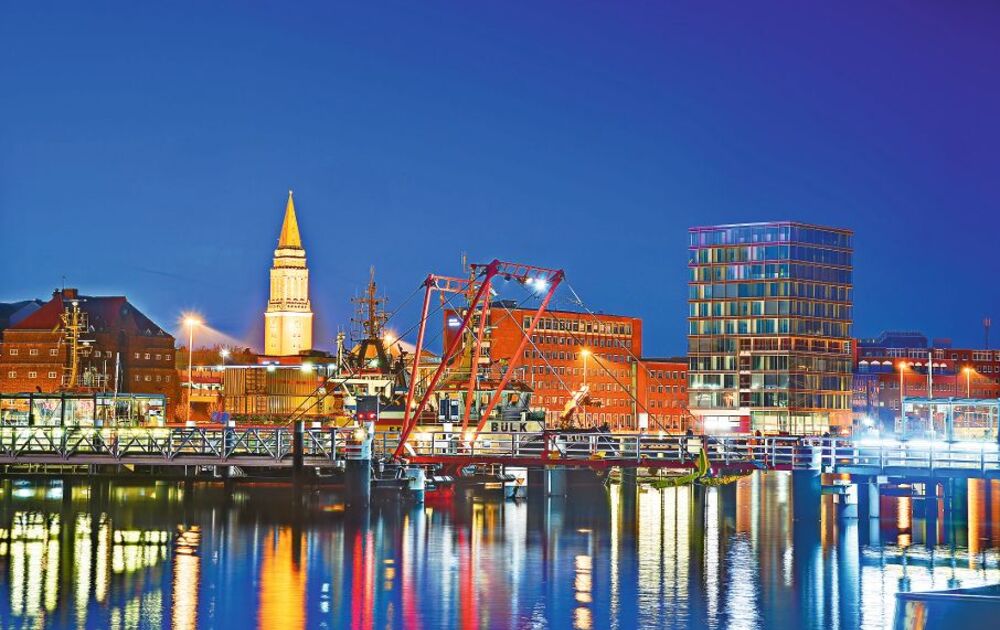 Kieler Hafen am Abend, Deutschland