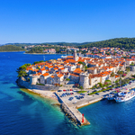 Panorama der kroatischen Stadt Korcula