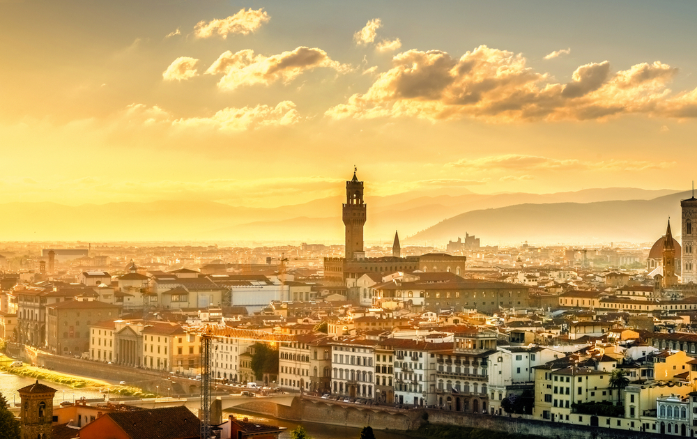 Blick über Florenz vom Michel Angelo Platz
