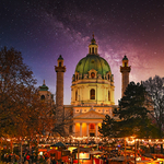 Weihnachtsmarkt am Karlsplatz in Wien