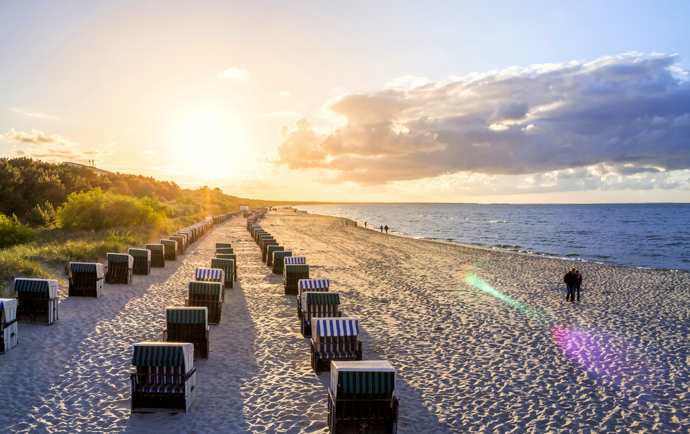 Strand von Zinnowitz auf der Insel Usedom 