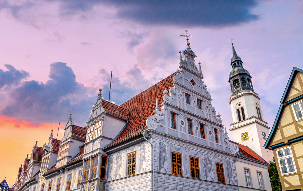 Marktplatz und Altes Rathaus in Celle