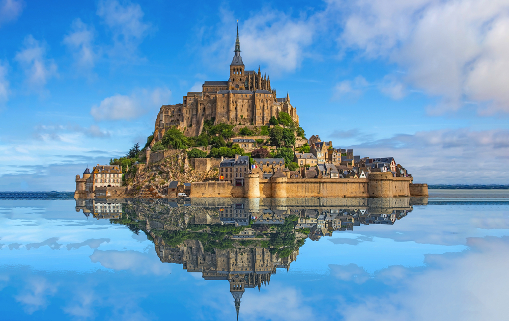 Mont Saint Michel in der Normandie, Frankreich
