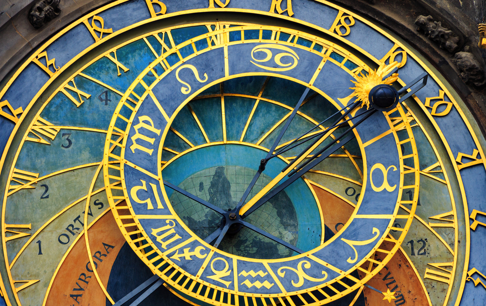 historische mittelalterliche astronomische Uhr auf dem Altstädter Ring in Prag