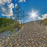 Endlose Sanddünen von Leba in Polen