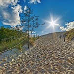 Endlose Sanddünen von Leba in Polen