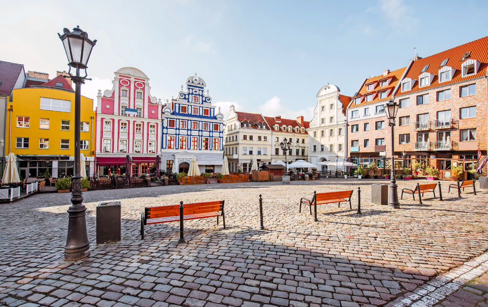 Marktplatz in Stettin, Polen