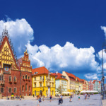 Rathaus in Breslau, Polen