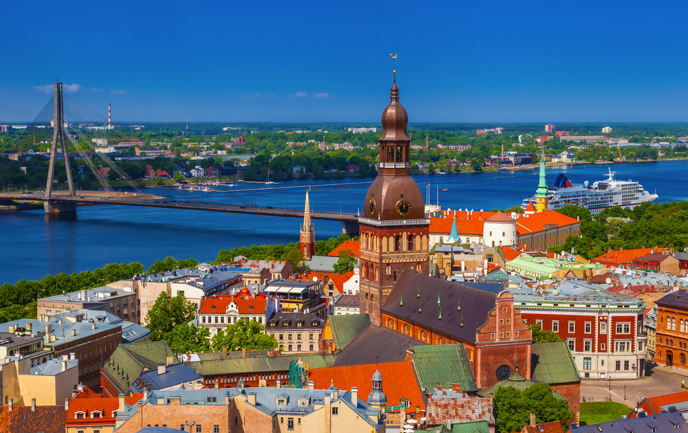 Blick über Riga, Lettland