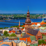 Blick über Riga, Lettland