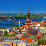 Blick über Riga, Lettland