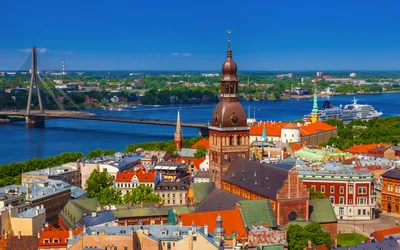 Blick über Riga, Lettland