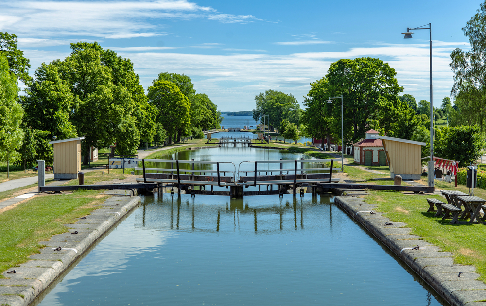 Schleusentreppe am Göta-Kanal