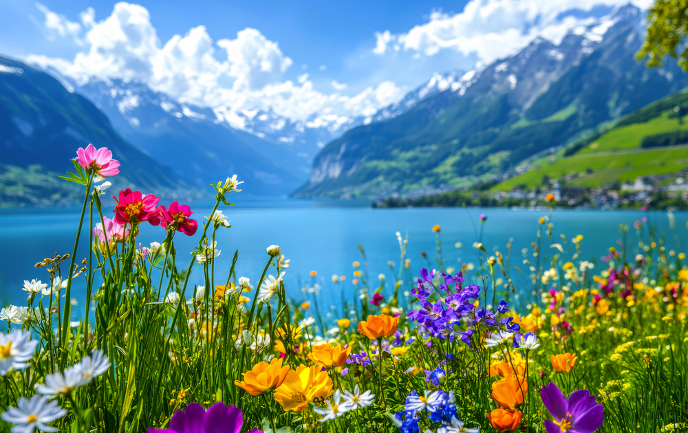 Frühling in den Bergen