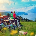 mit dem E-Bike unterwegs