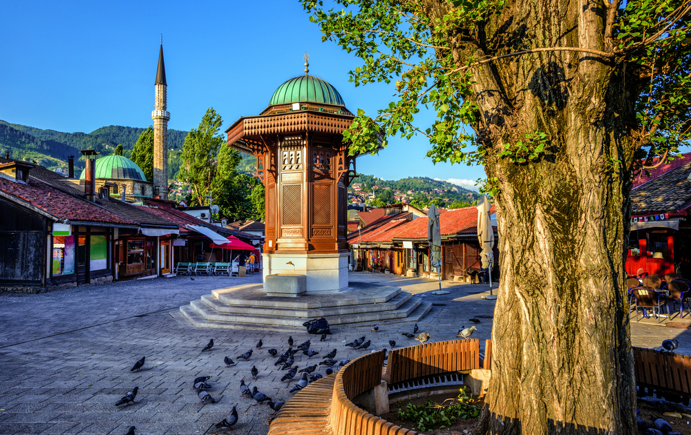 Sebilj-Brunnen in der Altstadt von Sarajevo