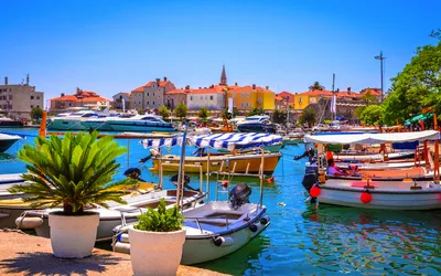 Hafen von Budva in Montenegro