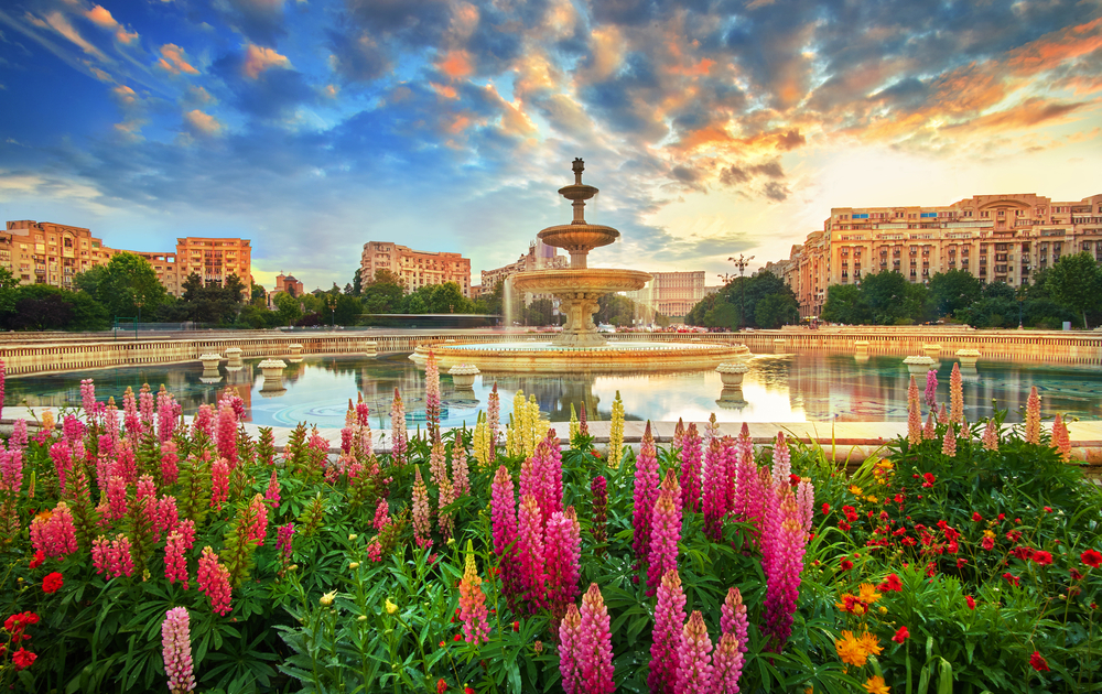 Piața Unirii in Bukarest