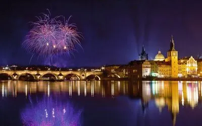Christmas atmosphere in Prague, Czech Republic