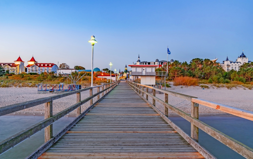 Vineta-Brücke im Ostseebad Zinnowitz auf Usedom, Deutschland