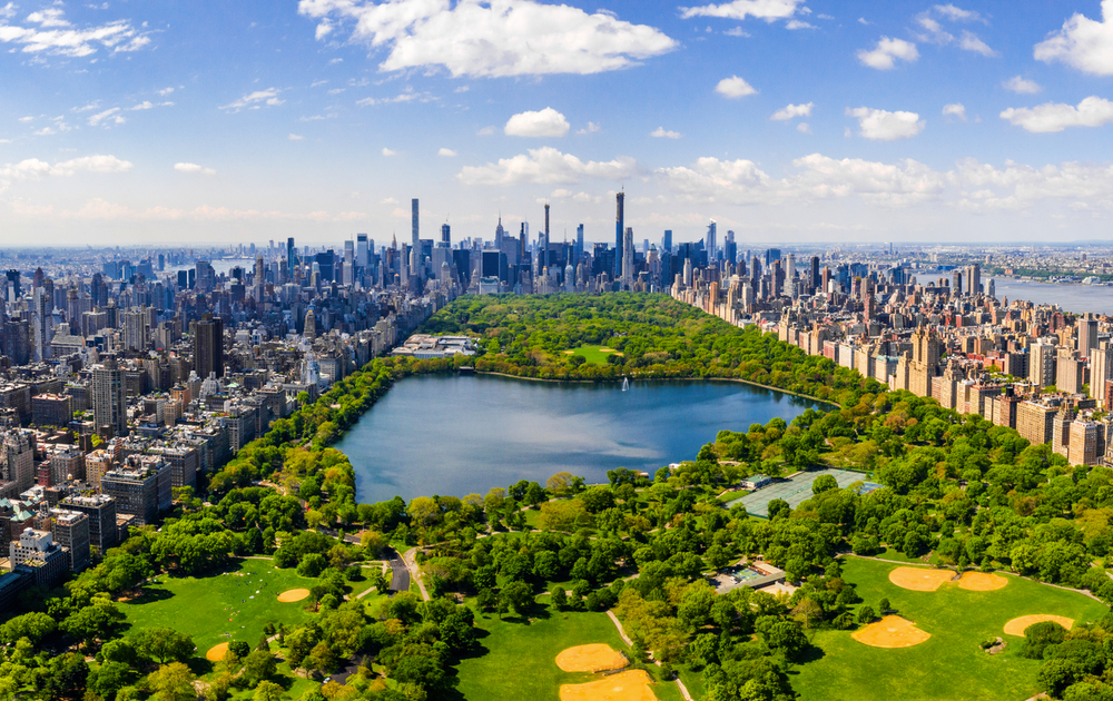 Luftaufnahme des Central Parks