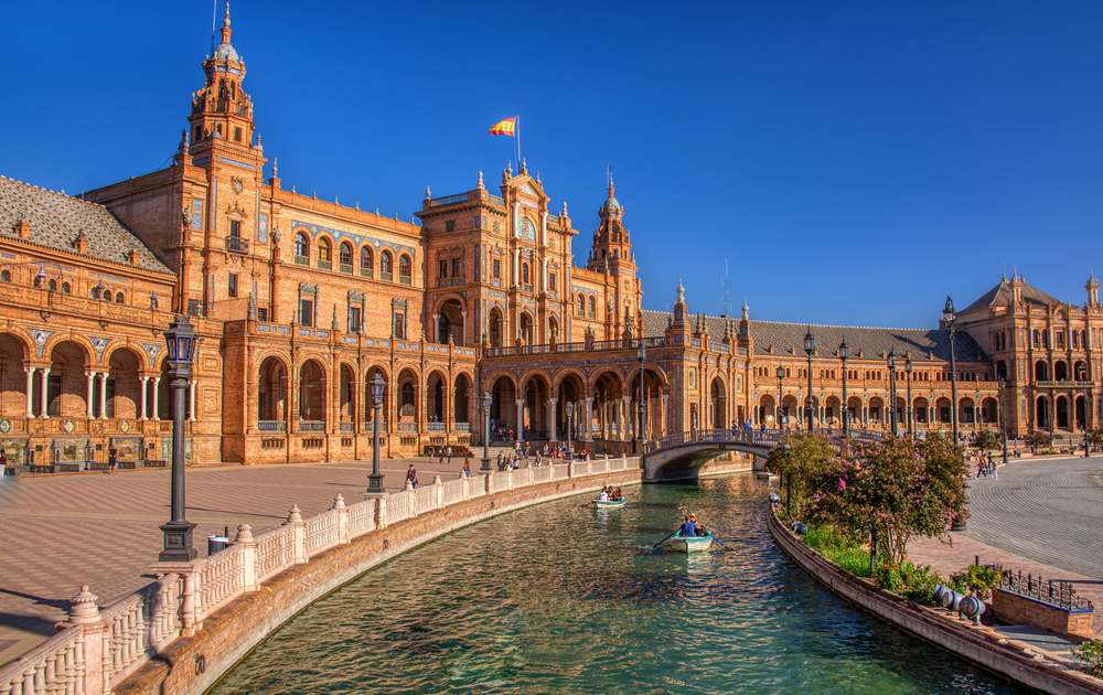 Plaza de España in Sevilla, Spanien