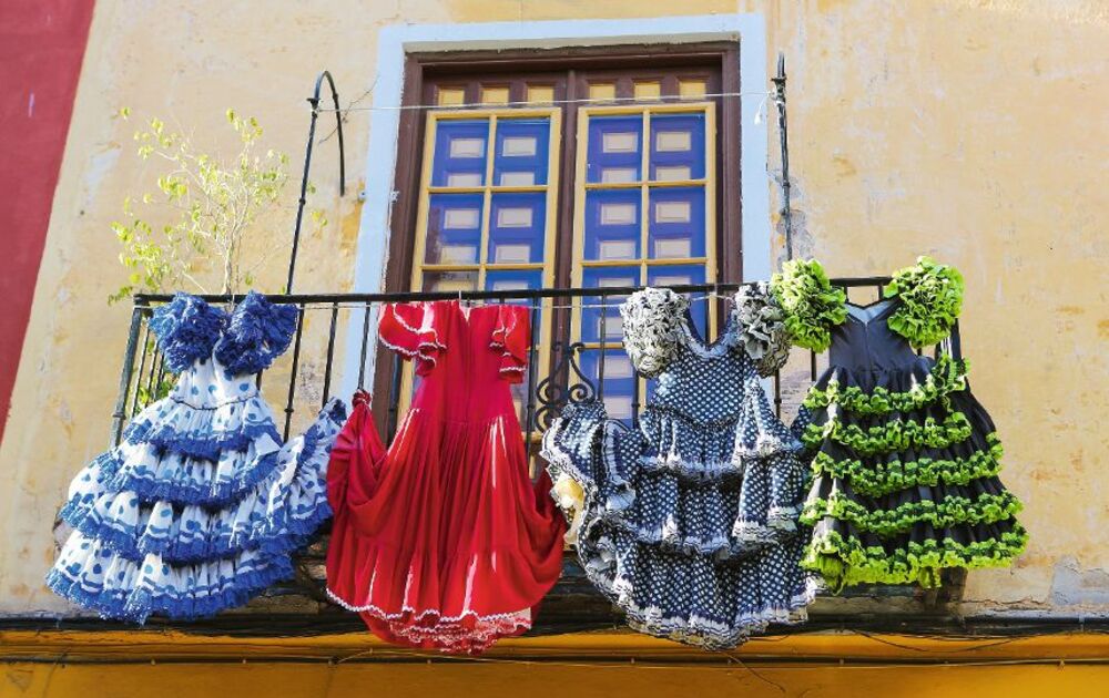 farbenfohe Flamencokleider