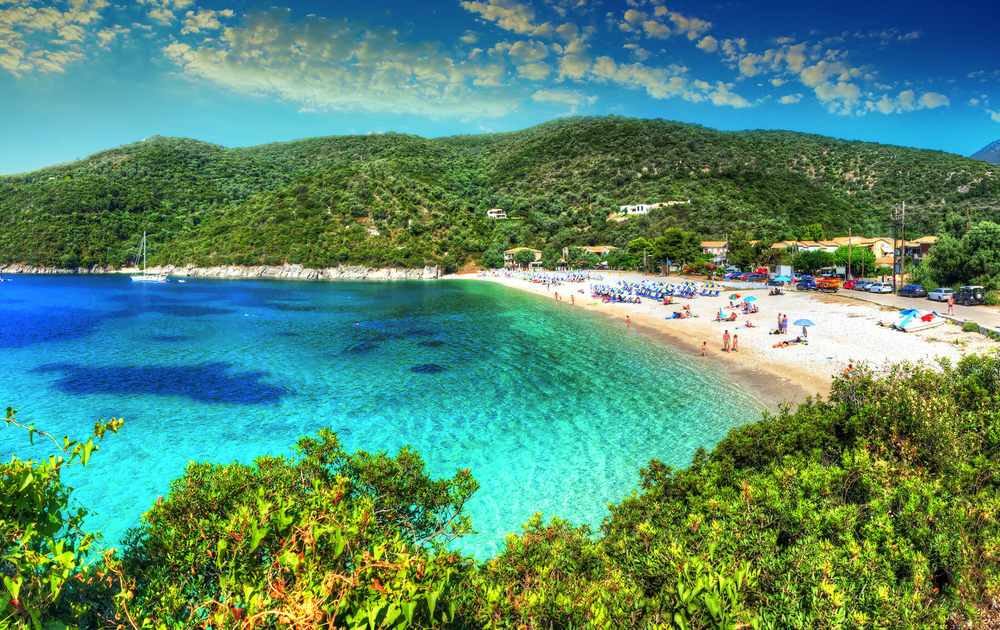 Strand Mikros Poros Gialos auf der Insel Lefkada