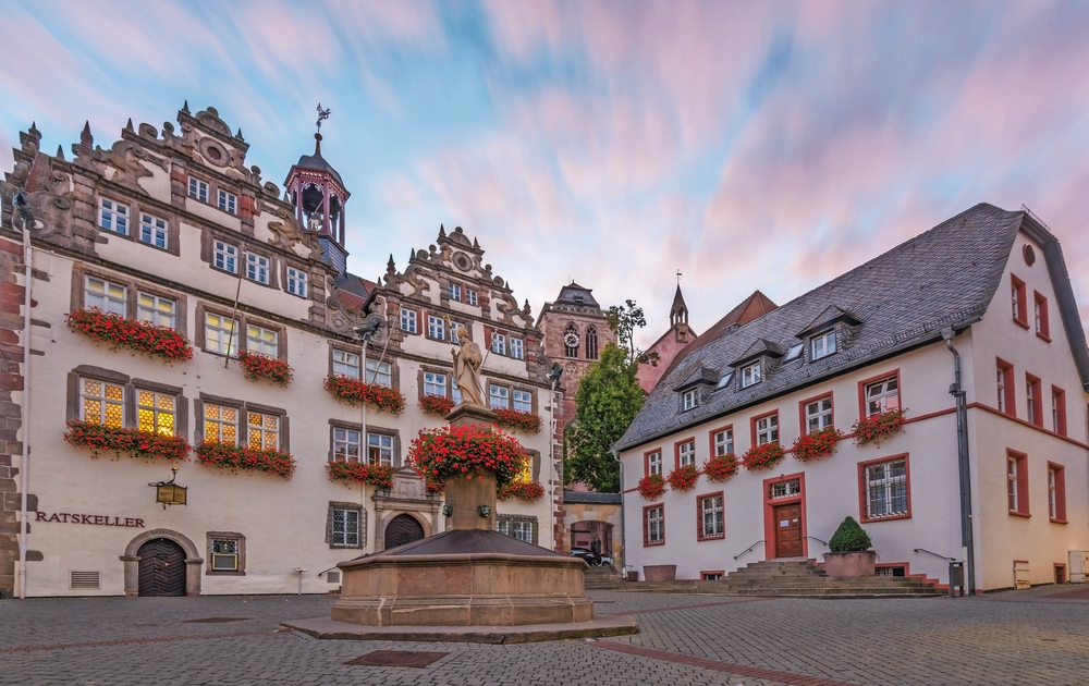 historische Altstadt mit Rathaus in Bad Hersfeld