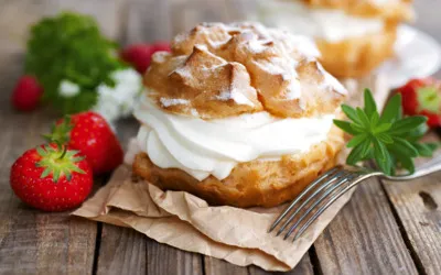 Windbeutel mit Frchten