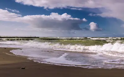 Panorama der Ostsee nahe Kolberg