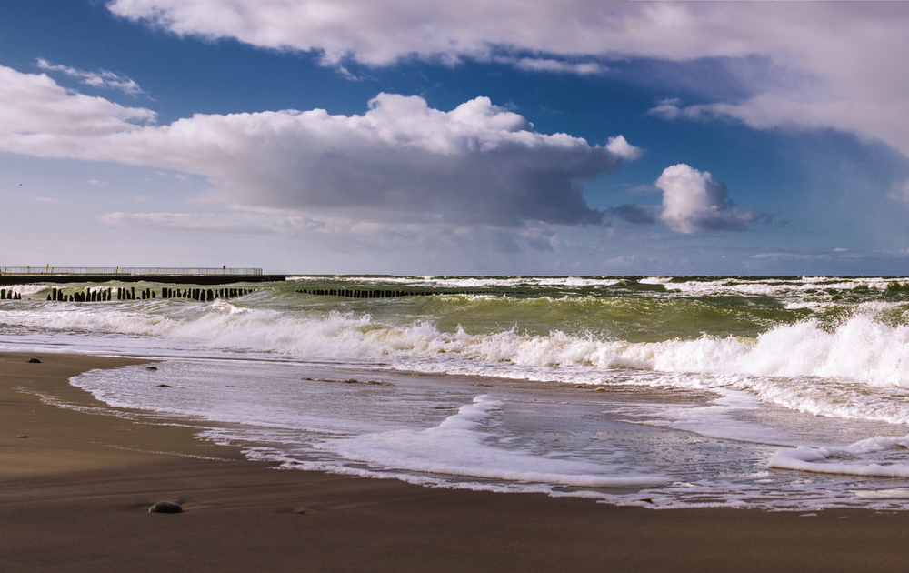 Panorama der Ostsee nahe Kolberg