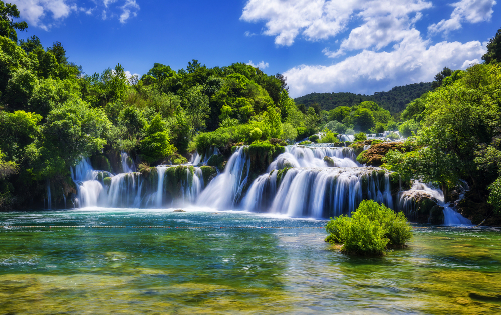 Krka-Wasserfälle in Dalmatien, Kroatien