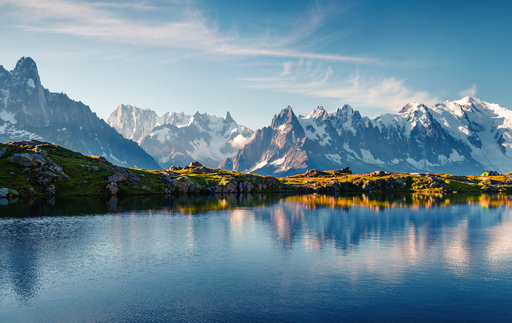 Mont Blanc und Lac Blanc